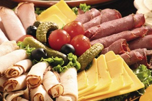 Photo of meat and cheese tray